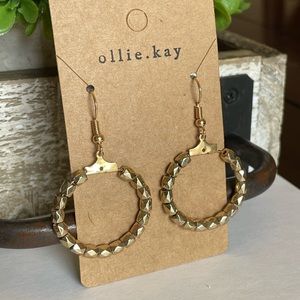 Gold hoop earrings